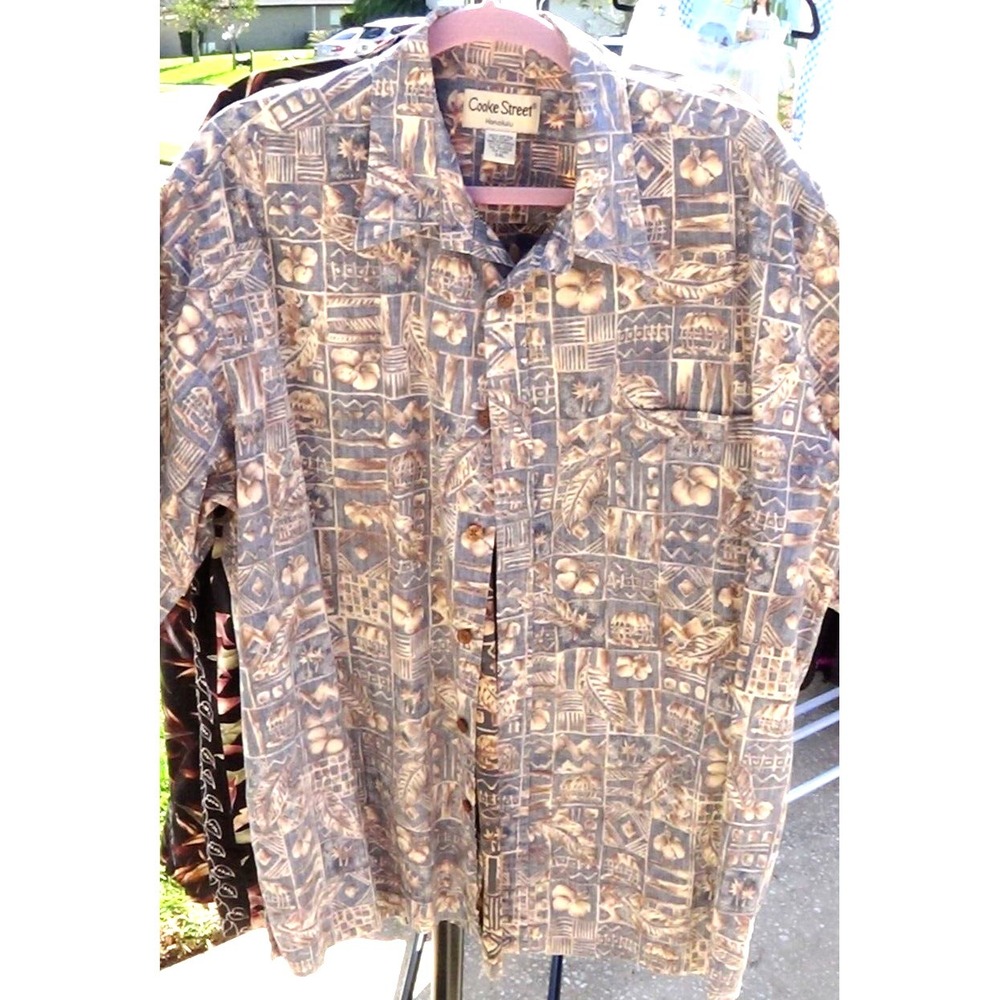 Cooke Street Men's 2XL Button Down Hawaiian Shirt #027